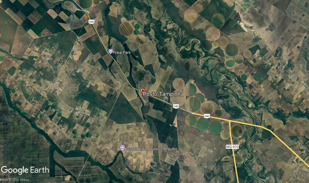 POSTO DE COMBUSTÍVEL EM PRES. OLEGÁRIO-MG (ÀS MARGENS DA BR-040)